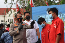 Empat Pelaku Curanmor Berhasil Dibekuk Satreskrim Polrestabes Surabaya