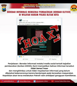 Marak Klitih, Polres Blitar Kota Pastikan Hoax