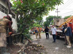 Pemkot Surabaya Lakukan Perantingan dan Pembersihan Sampah di Gorong-Gorong