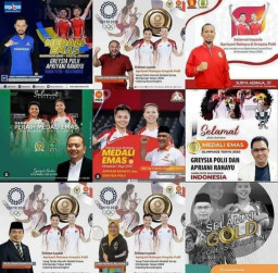 Marak Poster Politikus bareng Greysia-Aprilyani, Pengamat: Pencitraan yang Tak Etis