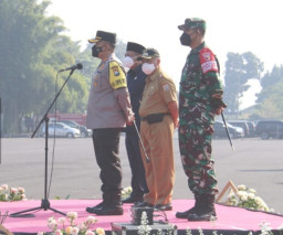 Bupati Malang Hadiri Apel Kesiapan Pengamanan Hari Raya Idul Fitri 1442 H