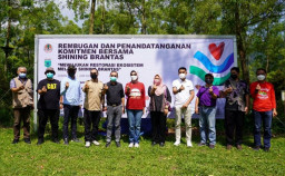 Momen Hari Lingkungan Hidup, Ditandai Penandatangan Komitmen Bersama Shining Brantas