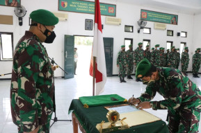 Dandim 0816/Sidoarjo Pimpin Langsung Sertijab Danramil 03/Buduran