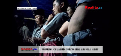 Aksi Perjudian Cap Jiki Desa Karangrejo, Picu Kerumunan di Masa Pandemi