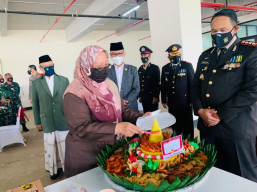 Kapolres Bekasi Kota bersama Forkopimda Ikuti Upacara Virtual