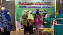 Kejari Kota Madiun Dukung Percepatan Vaksinasi di Hari Bhakti Adhyaksa