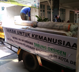 Kejari Depok Kawal Pengambilan Oksigen dari  PT Krakatau Steel
