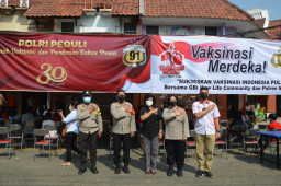 Polres Bekasi Kota Gelar Vaksin Merdeka di 56 Kelurahan