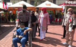 Penyandang Disabilitas Antusias Ikuti Vaksinasi yang Digelar Pemkot dan Polres Batu