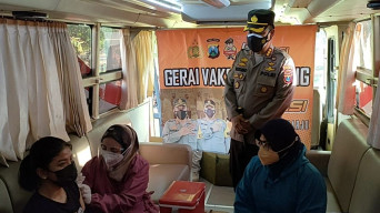 Polresta Sidoarjo Prakarsai Kawasan UMKM Kuliner Tertib Vaksin