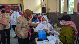 2.000 Pelajar dan Warga Ponorogo, Ikuti Vaksinasi Hari Pramuka
