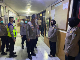 Kapolresta Sidoarjo Patroli Kamtibmas Malam Minggu