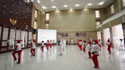 Peringati Hari Jadi ke-20, Pemerintah Kota Batu Bersama YJI Gelar Senam Bersama