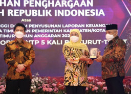 Peroleh Opini WTP Lima Kali Berturut-turut, Pemkab Malang Raih Penghargaan