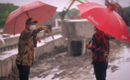 Bareng KPK, Bupati Sidoarjo Cek Pembangunan Frontage Road Aloha-Gedangan