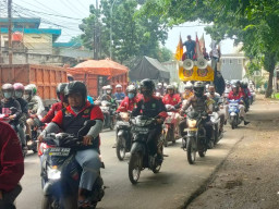 AKP. Samsono Monitoring Aksi Unras Buruh bersama Personil Gabungan TNI-Polri