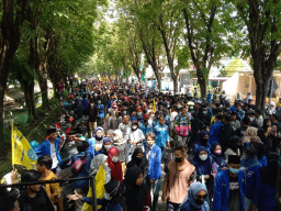 Buntut Pencemaran Nama Baik Organisasi, Ribuan Kader PMII Sumenep Demo Mapolres