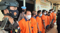 Polres Madiun Kota Bekuk 10 Tersangka Pengedar Narkoba