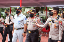 Kapolres Dampingi Kabaharkam Polri, Cek Pelaksanaan Vaksinasi Merdeka