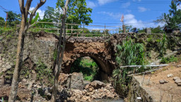 Ambrol 4 Bulan, Jembatan Jalur Alternatif Pacitan-Ponorogo Diperbaiki Tahun Ini