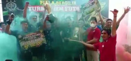 PSSI Pers Juara Piala Bergilir Turnamen Futsal Jaksa Agung CUP III