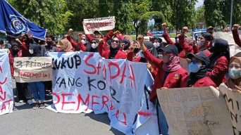 TPA Mrican Cemari Lingkungan, Puluhan Mahasiswa Tagih Janji Bupati Ponorogo Soal Sampah