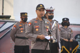 Kapolres Pringsewu Pimpin Upacara Korp Report Kenaikan Pangkat