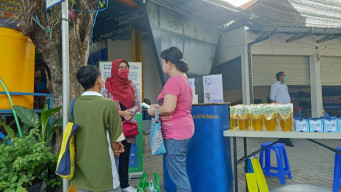 Disosialisasi, Puluhan Pedagang Pasar Baru Gresik Daftar BPJAMSOSTEK