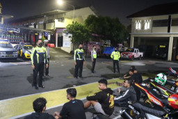 Razia Balap Liar, Polres Blitar Kota Amankan Belasan Pemuda dan Motor