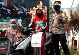 Peserta Vaksinasi Asal Karangploso, Raih Hadiah Motor Matic