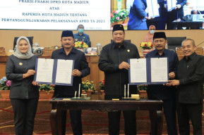 Seluruh Fraksi DPRD Kota Madiun Menyetujui LPJ APBD 2021