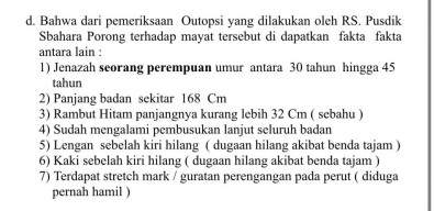 Heboh Mayat Wanita yang Diduga Dimutilasi di Sidoarjo, Polisi Cari Orang Hilang