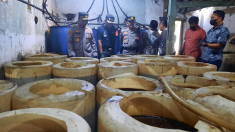 Pabrik Arjo di Kecamatan Sawahan, Digerebek Polisi