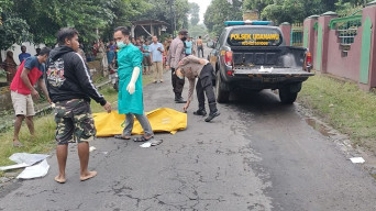 Honda Beat Selip, Terjatuh dan Pengendaranya Tewas