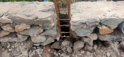 Proyek Peningkatan Jalan Krembung-Kepadangan, Diduga Dicor tanpa Kisdam