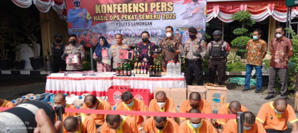 12 Hari, Polres Lamongan Berhasil Amankan 106 Tersangka