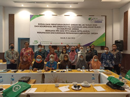 BPJAMSOSTEK dan PPK serta PPTK Koordinasi Pelaksanaan Jakon di Gresik