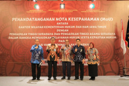 Kanwil Kemenkumham-Pengadilan Tinggi Jatim Sepakat Percepat Penyerahan Putusan