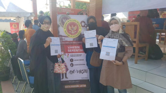 BIN Kembali Gelar Vaksin di Lapak Bundaran Serayu