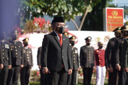 Wakil Wali Kota bersama Forkopimda Hadiri HUT Bhayangkara ke-76