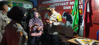 Kapolres Batu Tancap Gas Lakukan Pengecekan 5 Pos Penyekatan PMK