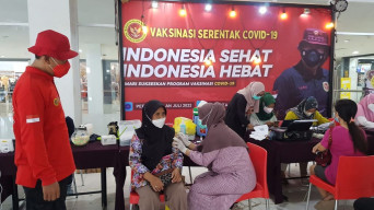 BIN Lanjutkan Vaksin di Sun City Mall Madiun