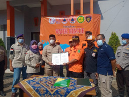 BPJAMSOSTEK Pasuruan Lindungi Peserta Pelatihan Water Rescue