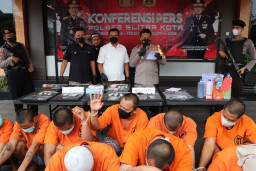 Polres Blitar Kota Berhasil Ungkap 8 Kasus Narkoba dengan 9 Tersangka