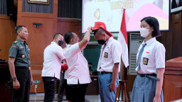 Songsong HUT RI ke-77, Wawali Armuji Buka Pelatihan Paskibraka Tahun 2022