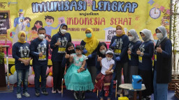 Wali Kota Batu Launching Program Bulan Imunisasi Anak Nasional 2022