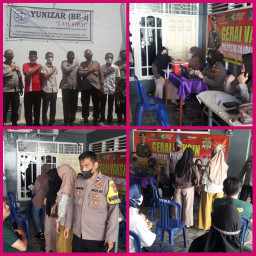 Polsekta Teluk Betung Utara Gandeng Yunizar (BE-i) Law Firm Laksanakan Vaksin Booster