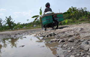 Unik! Peringati HUT RI ke-77, Mahasiswa Ponorogo Gelar Kompetisi Foto Jalan Rusak