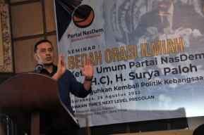 DPW Nasdem Gelar Seminar Bedah Orasi Ilmiah Surya Paloh