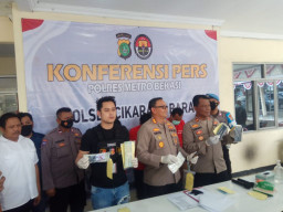 40 Kali Beraksi, Tiga Begal dan Dua Penadah Dilipat Unit Reskrim Cikarang Barat